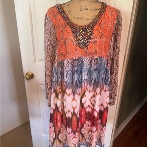 Urban Mangoz Multicolor Snake Print Dress